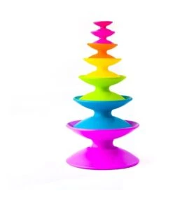 FAT BRAIN TOY CO. Spoolz For Baby/Infant/Kids 10m-3y Stacking/Roll/Balancing Toys