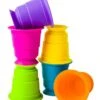 FAT BRAIN TOY CO. Suction Kupz For 12m-5y Kids/Toddler Silicone Stacking Cups Toy