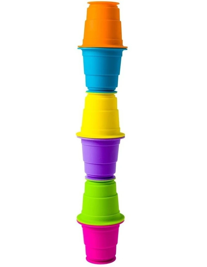 FAT BRAIN TOY CO. Suction Kupz For 12m-5y Kids/Toddler Silicone Stacking Cups Toy 6 FAT BRAIN TOY CO. Suction Kupz For 12m-5y Kids/Toddler Silicone Stacking Cups Toy - Image 6