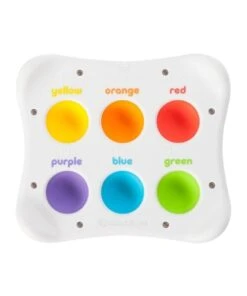 FAT BRAIN TOY CO. Dimpl Duo 1-4y Kids/Baby Shape/Colour Pop Silicone Sensory Toy