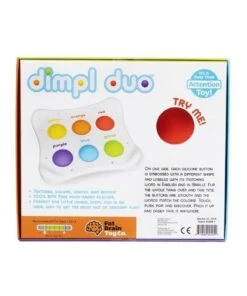 FAT BRAIN TOY CO. Dimpl Duo 1-4y Kids/Baby Shape/Colour Pop Silicone Sensory Toy -Cheap Toys Store 864010270 3 720x928