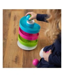 FAT BRAIN TOY CO. Wobble Run For 1-4y Kids/Children W/ Tracks & Balls Roll Toys -Cheap Toys Store 864010540 7 720x928