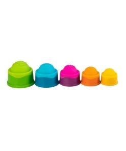 FAT BRAIN TOY CO. Dimpl Stack For 6m Baby/Infants BPA Free Silicone Stacking Toy -Cheap Toys Store 864010720 3 720x928