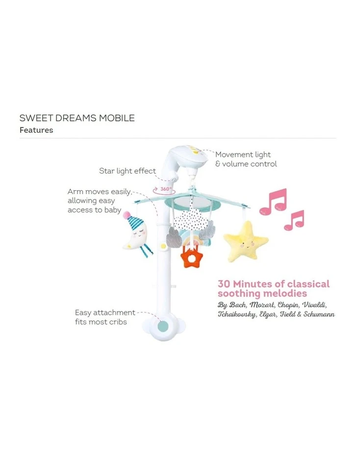 Taf Toys Sweet Dream Mini Moon Mobile 2 Taf Toys Sweet Dream Mini Moon Mobile - Image 2
