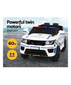 Rigo Kids Ride On Patrol Police Car White -Cheap Toys Store 888193180 5 720x928