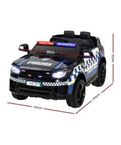 Rigo Kid Ride On Patrol Police Electric Car Black -Cheap Toys Store 888193360 4 720x928