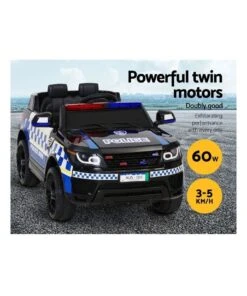 Rigo Kid Ride On Patrol Police Electric Car Black -Cheap Toys Store 888193360 5 720x928