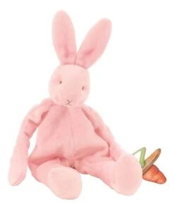 Bunnies By The Bay Silly Buddy Pale Pink Pacifier Holder Toy