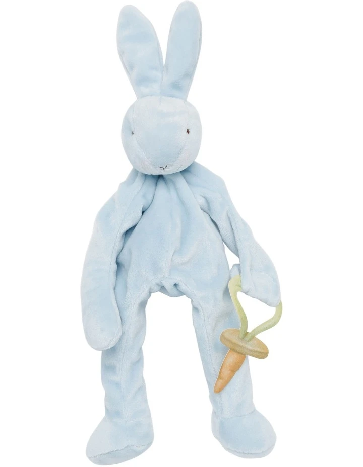 Bunnies By The Bay Silly Buddy Plain Blue Pacifier Holder Toy 1 Bunnies By The Bay Silly Buddy Plain Blue Pacifier Holder Toy